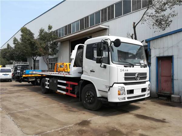 东风天锦一拖二清障车