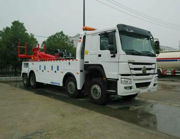 重汽豪沃拖吊连体清障车